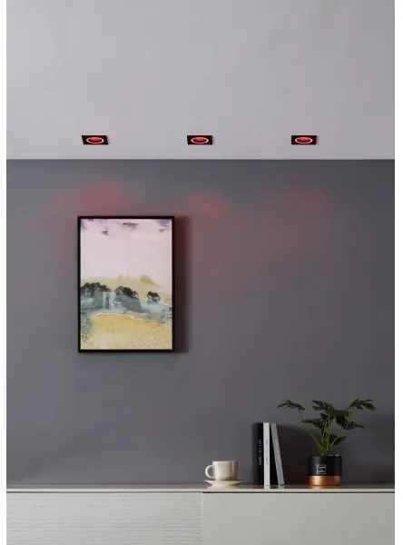 Eglo 900763 - LED RGBW Dimmelhető fügesztett mennyezeti lámpa CAROSSO-Z 4,7W/230V fekete