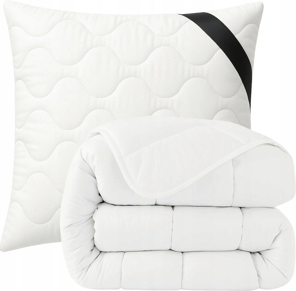 Paplan és párna 140x200 50x70 Antiallergén egész éves cipzár Lengyel