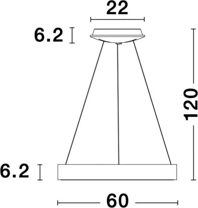 NOVALUCE 9453455 RANDO Modern Led Függesztett Lámpa LED IP20