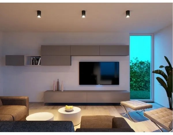 LED2 - LED Mennyezeti lámpa TUBUS LED/9W/230V fekete