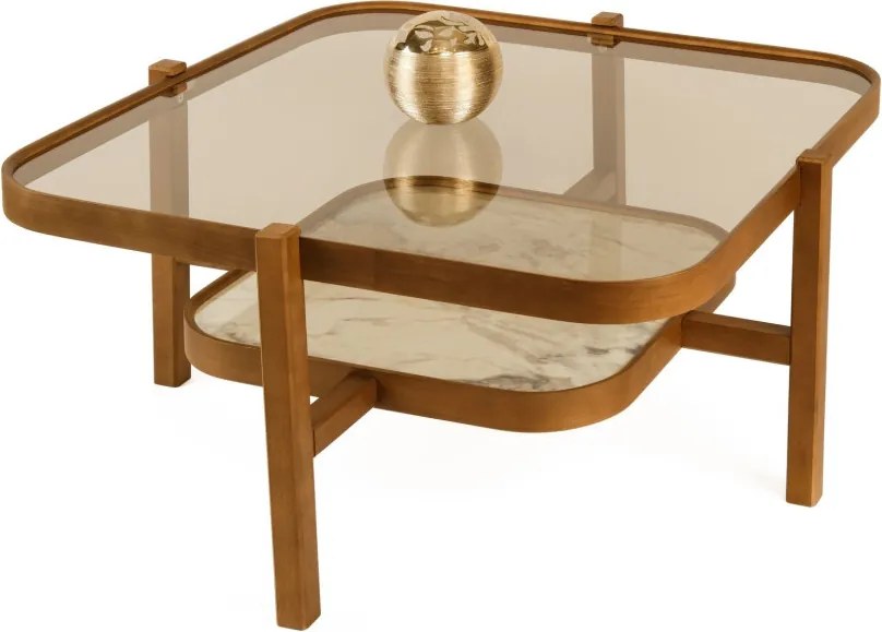 Olimpus 90 - Walnut, White Marble