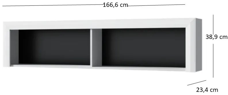 Regál Wanetta (fényes fehér). 1053379