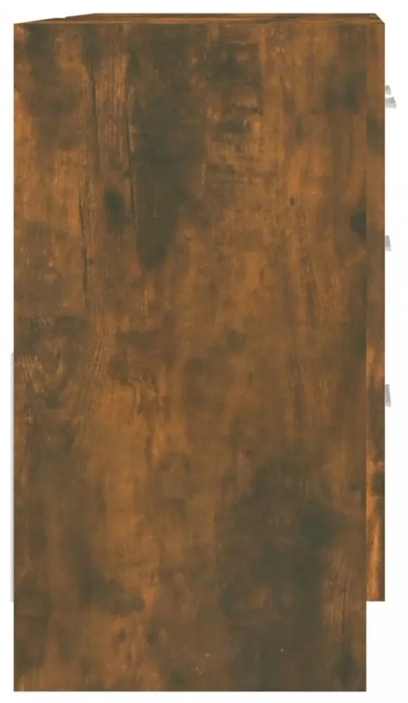 füstös tölgy színű szerelt fa mosdószekrény 63x30x54 cm