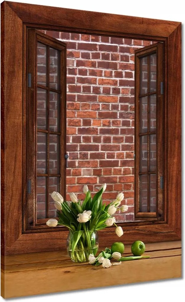 Vászonkép 50x70 Téglafal Tégla