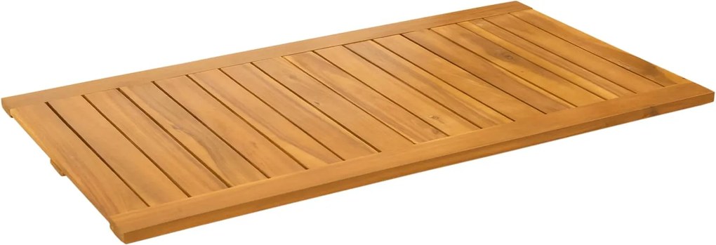 vidaXL Fürdőszoba szőnyeg Egyszínű Barna 100 x 55 cm faszínű