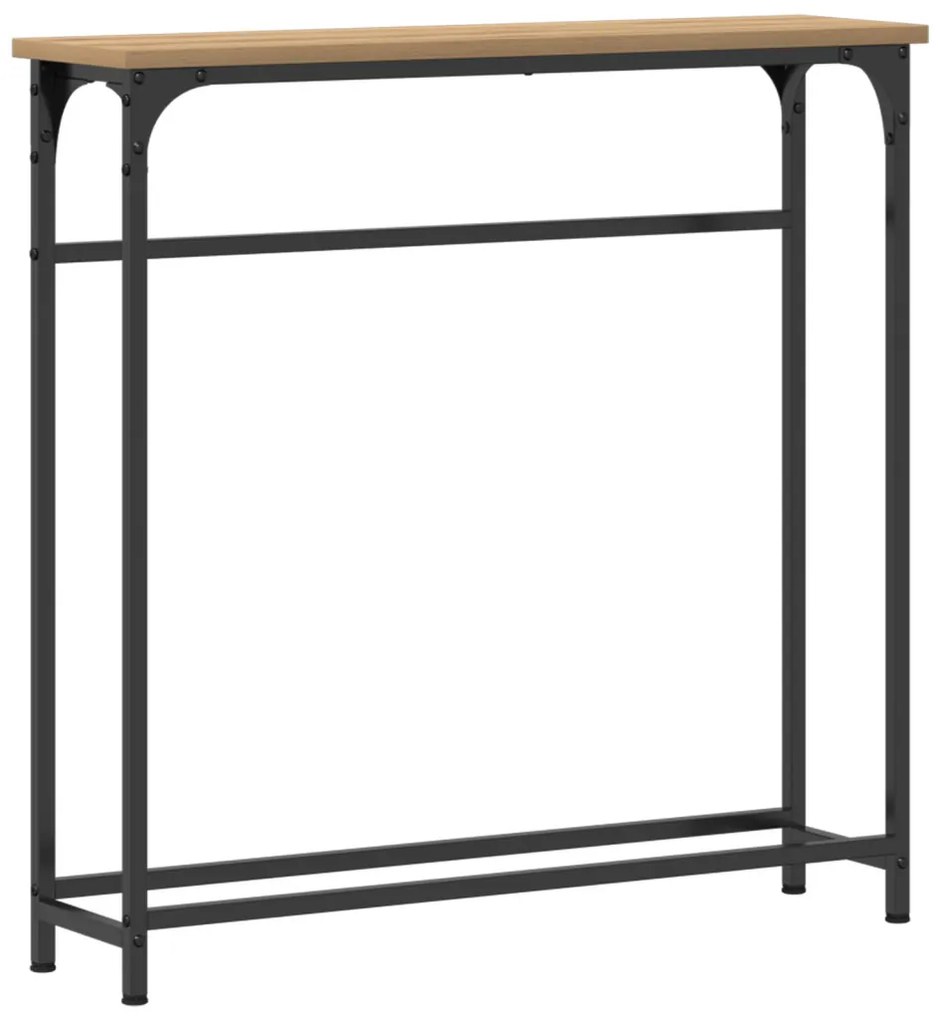Konferenciapultrina Artizán Tölgy 75x19,5x75 cm Mérnöki Fa és Acél