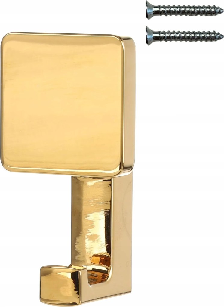 Négyzet alakú törölközőtartó arany fürdőszoba akasztó egyszemélyes