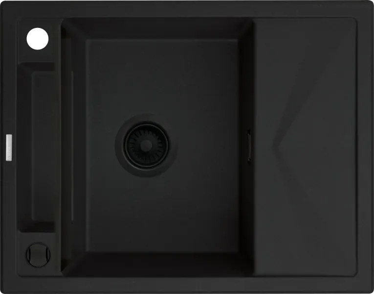 Magnetic gránit mosogató_nero_1 medence+csepegtető