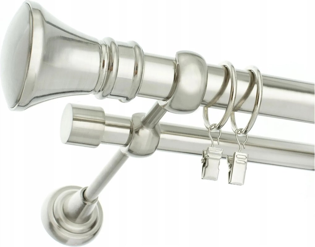Függönykarnis Modern Dupla Acél 25+19mm 140cm