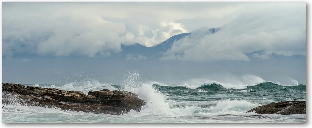 Lacobel fotónyomtatott üveg Viharos tenger XXL