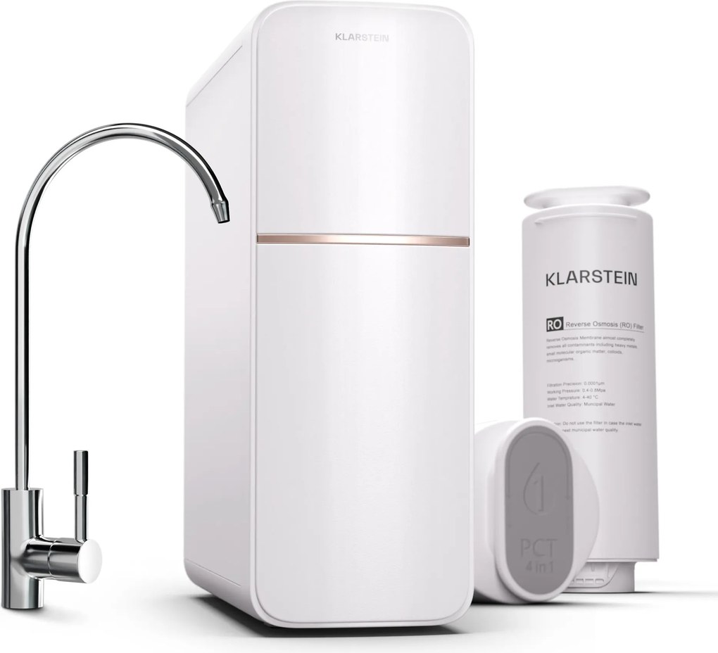 Klarstein PureLine 800, szűrőrendszer, fordított ozmózis, 800 GPD / 3000 L/d