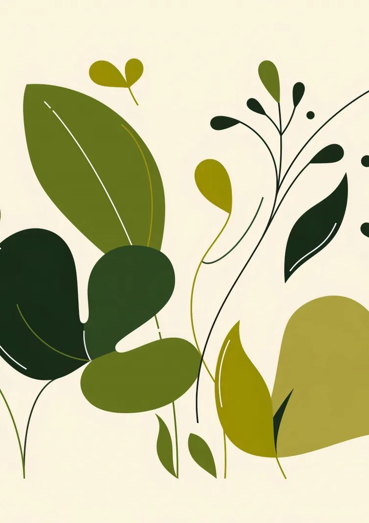 Poszter 59,4x84,1cm Friss levelek