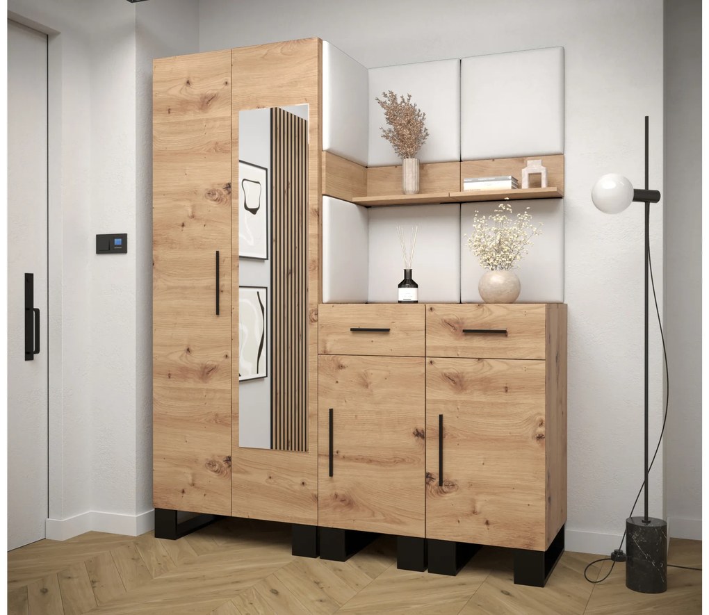 Előszobabútor Amanda 15 (artisan tölgy + fehér). 1085990