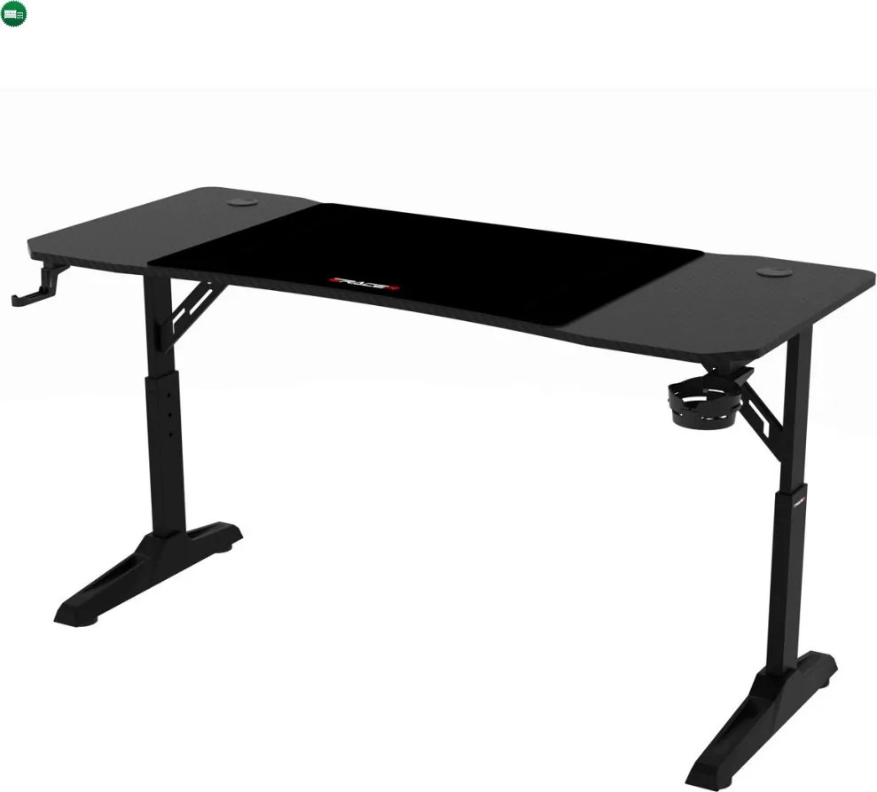 NERO állítható gamer asztal 120 × 60 cm