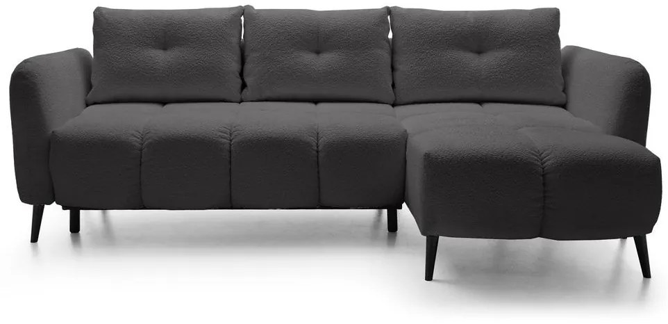 Sarokkanapé Odysea (J) (szürke + fekete) . 1100429