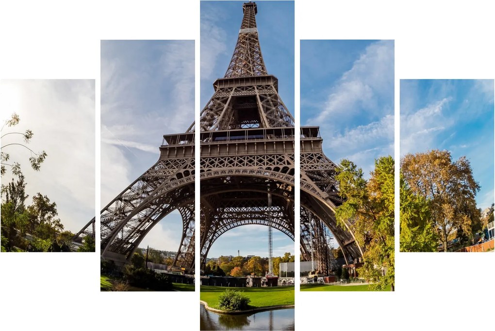 Kép - Eiffel-torony színes (150x105 cm)