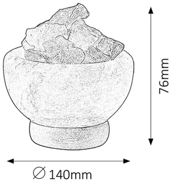 Rabalux 4097 - Sólámpa FUJI 1xE14/15W/230V