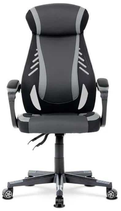 Szürke Ekobőr Gamer Szék, Hinta Mechanikával. KA-Y213 GREY