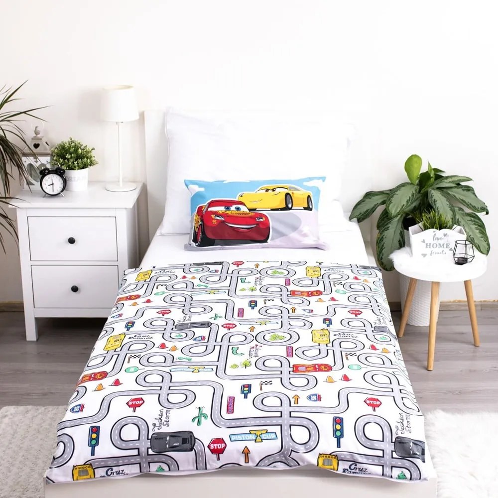 Pamut gyerek ágyneműhuzat babaágyhoz 100x135 cm Cars – Jerry Fabrics