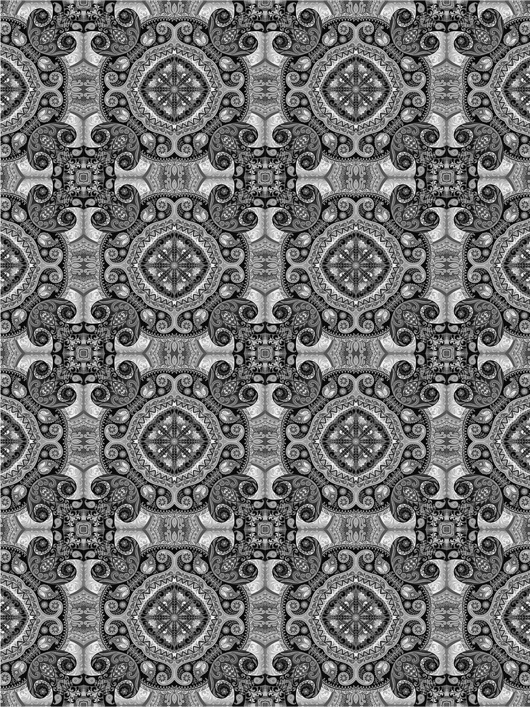 Fotótapéta Virágdísz Geometrikus Szimmetrikus Vinyl 184x254 +ragasztó