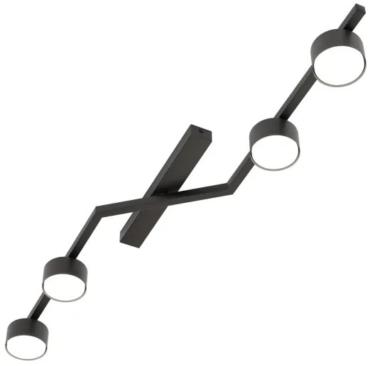 Mennyezeti lámpa SKAN 4xGX53/12W/230V fekete