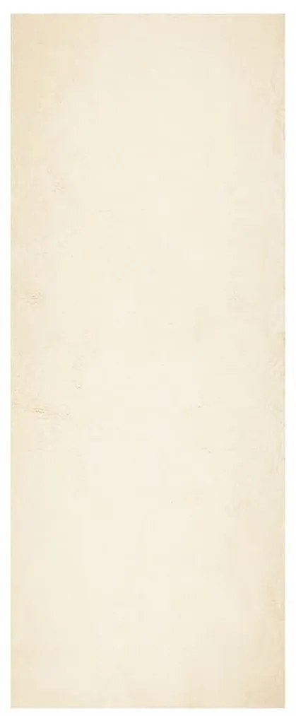 HUARTE krémszínű rövid szálú puha és mosható szőnyeg 80x200 cm