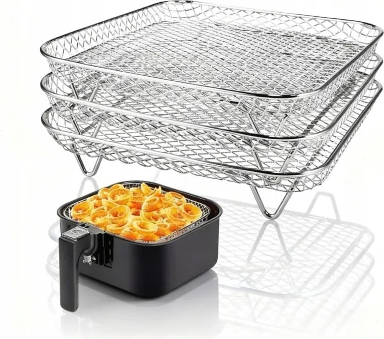 Főzőkészlet grillrács 3 db fogó