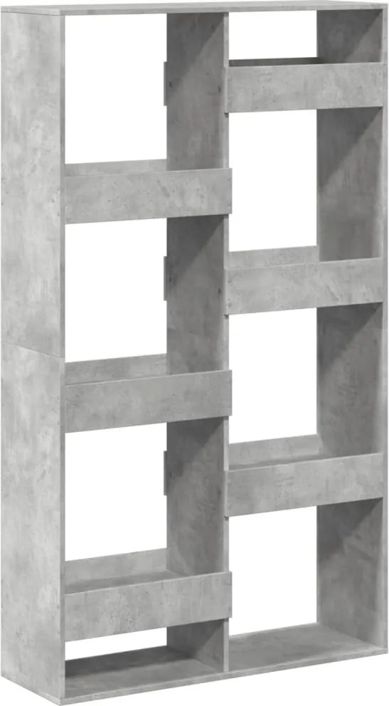 vidaXL betonszürke szerelt fa könyvespolc 100 x 33 x 175 cm
