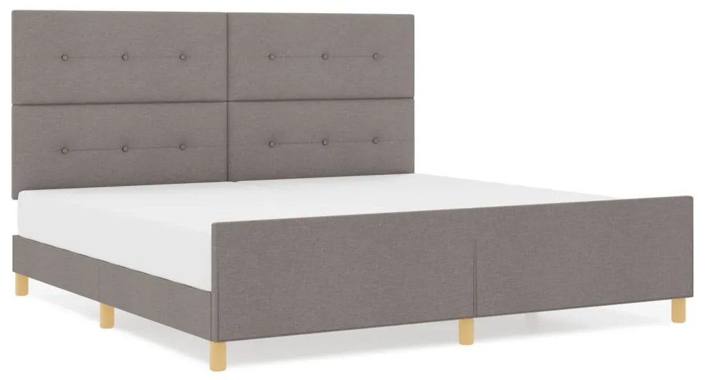 Taupe Ágykeret 200x200 cm Szövet