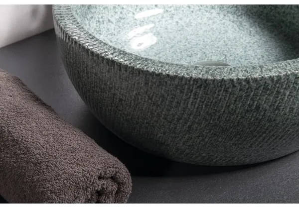 Sapho - PRIORI ráültethető mosdó Ø 42 cm kerámia/zöld