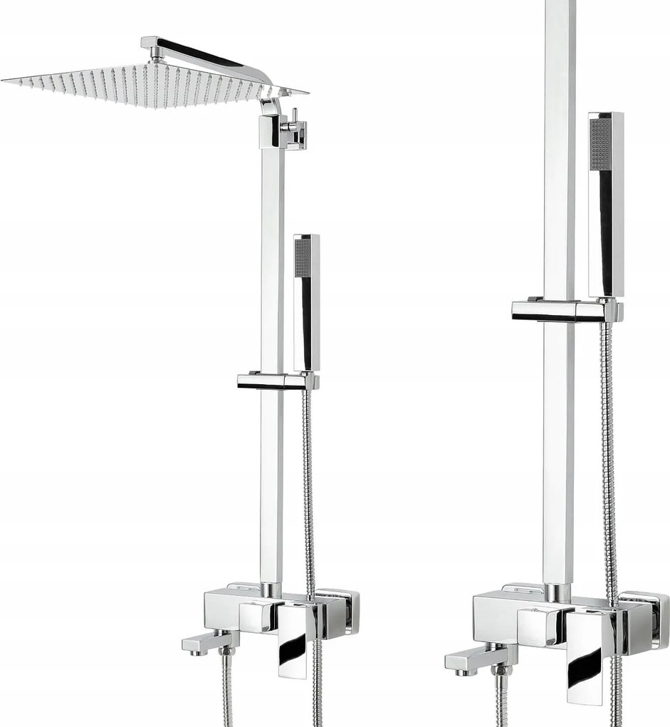 Zuhanyoszlop Zuhanykádhoz Nagy Esőztetővel 30x30CM