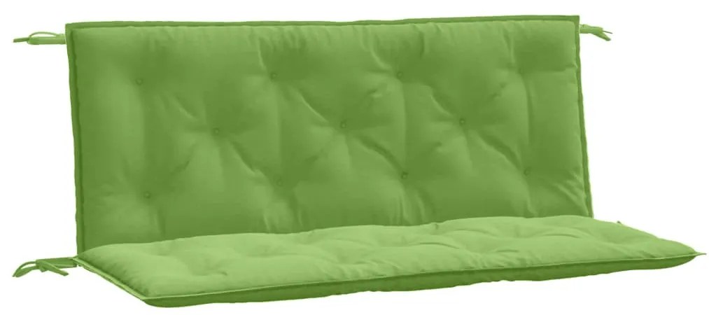 2 db melange zöld szövet kerti padpárna 120x50x7 cm