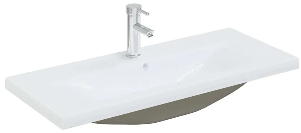 Fürdőszobai Bútor Szett 4 pcs Fekete tölgy 90 x 38,5 x 50 cm