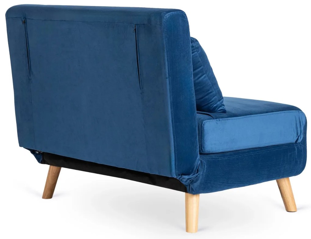 Ágyazható Fotel Sötétkék Színben. MARRY 2