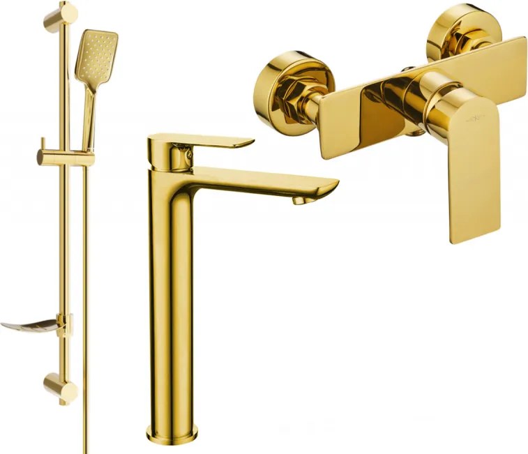 Mexen Alfa DF62 zuhanykészlet, arany - 745714DF62-50