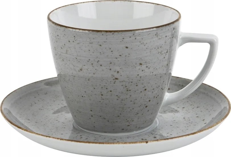 350ml-es csésze csészealjjal Boss Grey