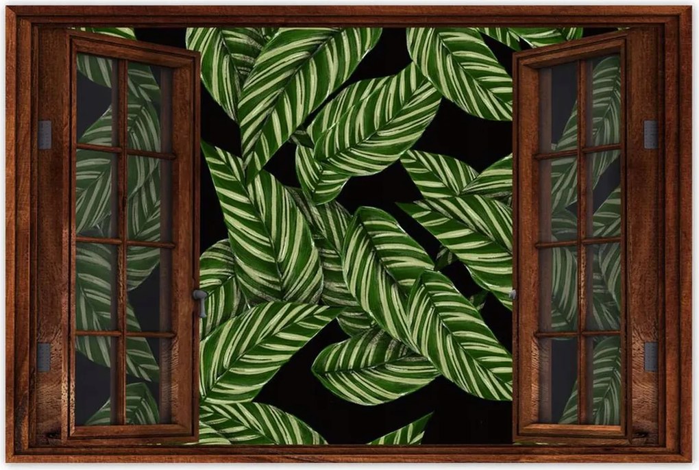 Poszterek 90x60 Zöld levelek Trópusok