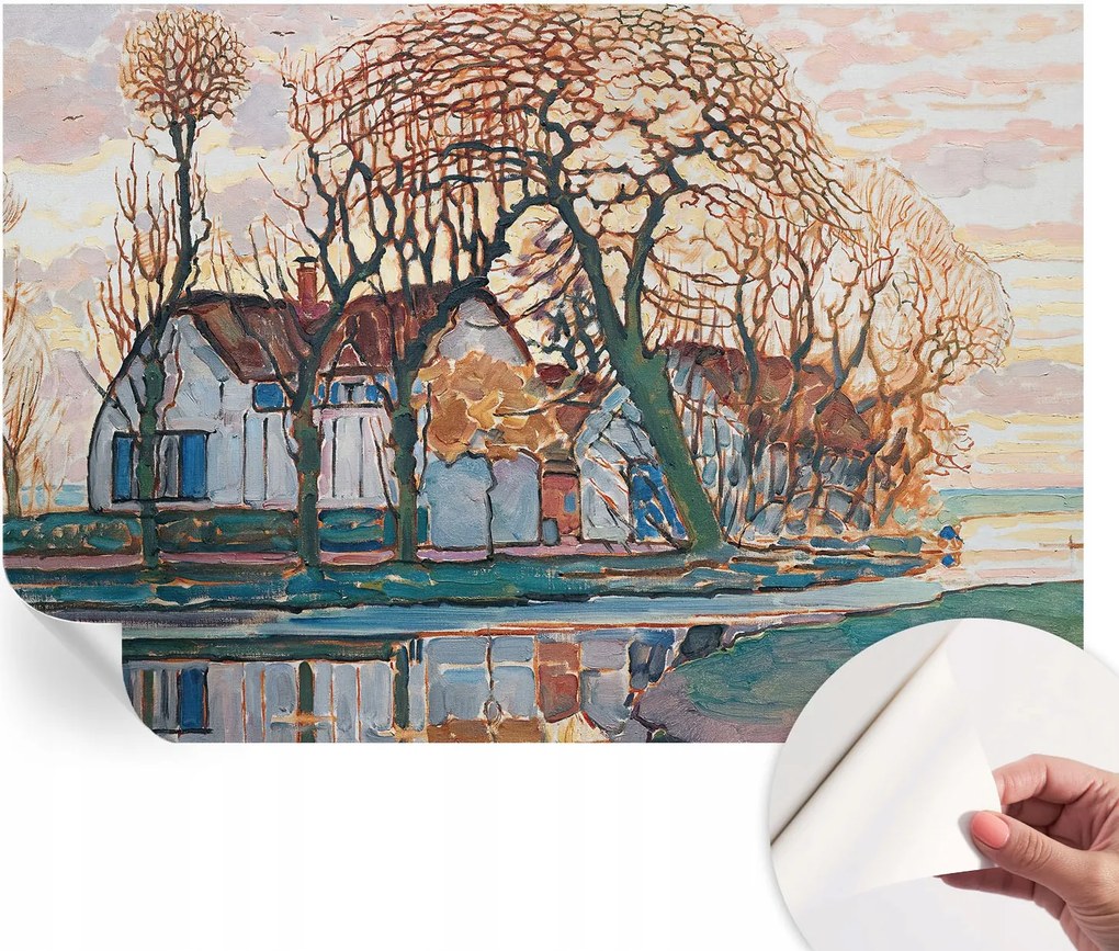 Fotótapéta Öntapadós Dekoratív tapéta Idilli tájkép 152x104 cm