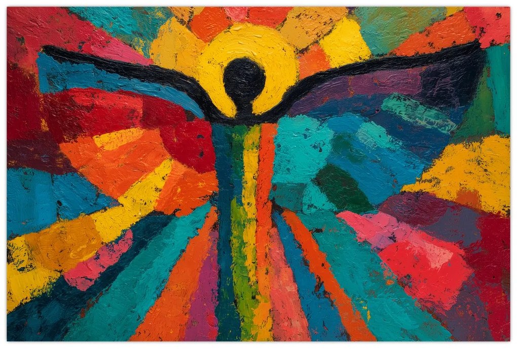 Kép - Festett angyal (90x60 cm)