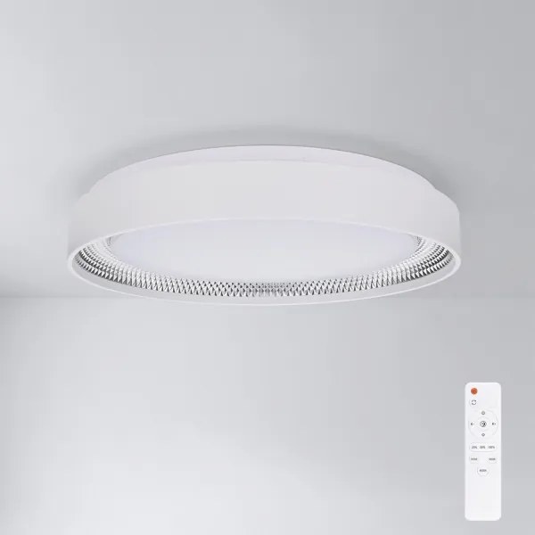 Brilagi - dimmelhető LED mennyezeti lámpa WALDO LED/48W/230V Ø 40 cm fehér/ezüst + távirányító