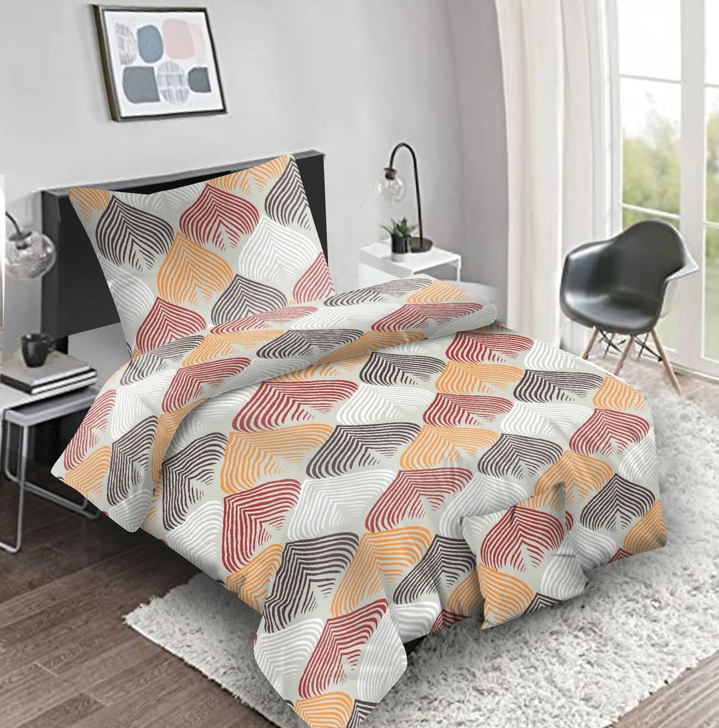 3 db pamut szatén lap Blade 200x140cm+90x70cm TiaHome