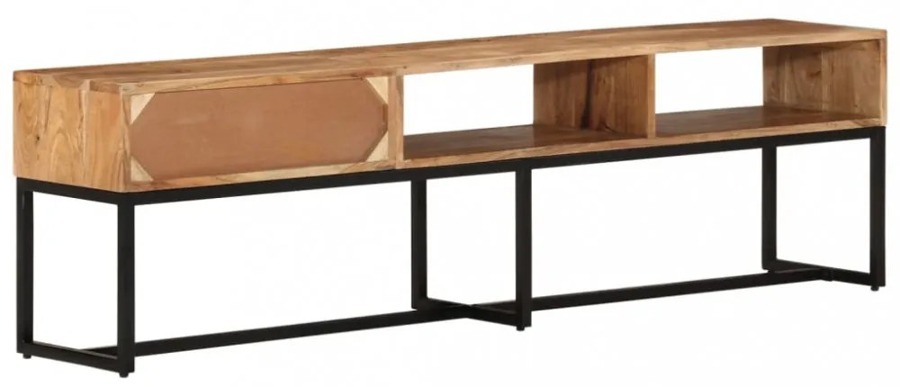 tömör akácfa TV-szekrény 160x30x45 cm
