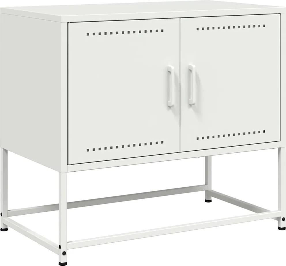 vidaXL fehér acél TV-szekrény 68,5x39x60,5 cm