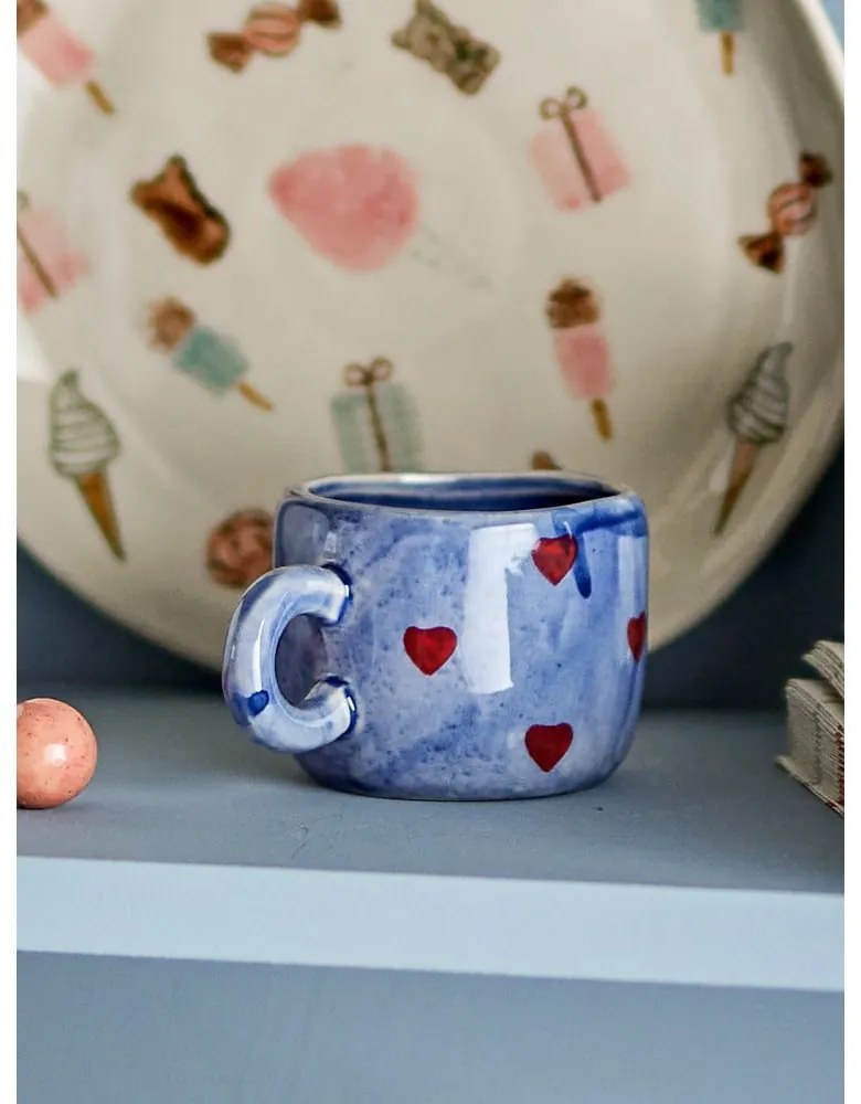 Kék kerámia gyerek bögre 115 ml Nini – Bloomingville Mini