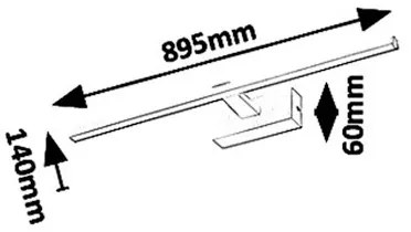 Rabalux 1464 - LED Fürdőszobai tükörmegvilágító ALBINA LED/18W/230V IP23