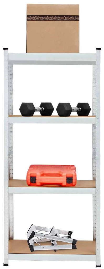 monzana® Polc 170x75x30 cm - 4 polc