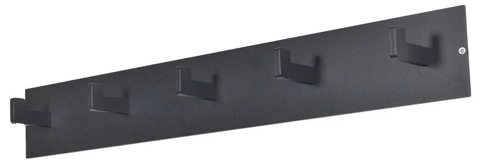 Fekete fém fali fogas 70 cm Leatherman – Spinder Design