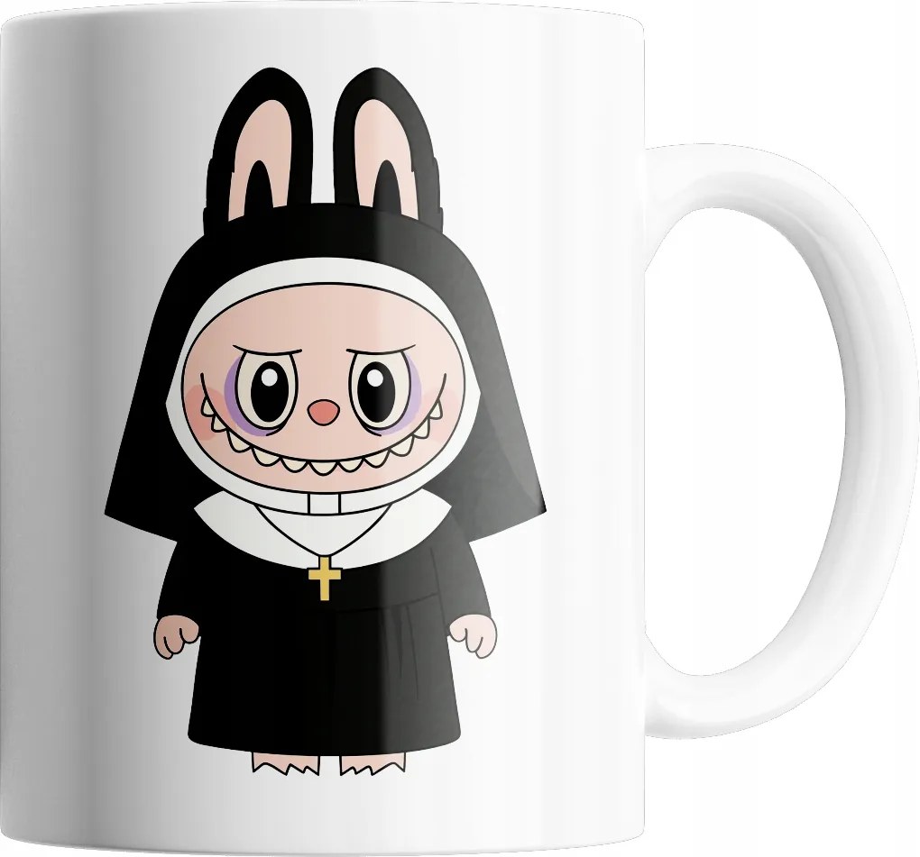 Bögre Labu Halloween Apáca Bögre Kiváló Minőség Ajándék Szöveg