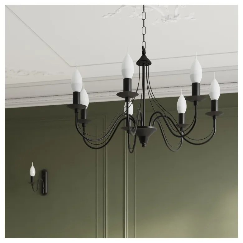 Fiorano 5 fekete függőlámpa - Sollux