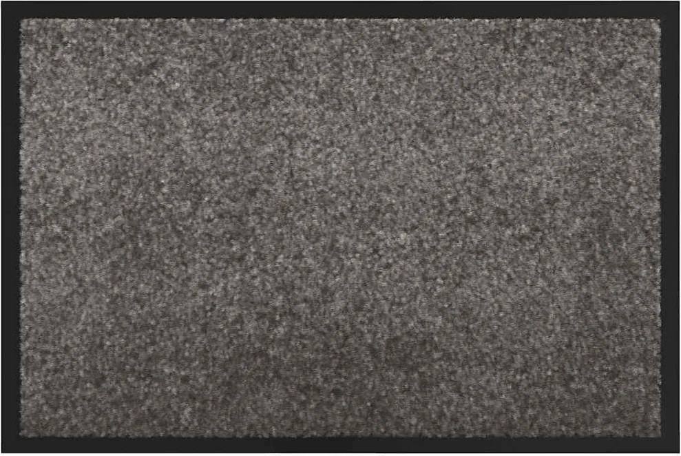 vidaXL Ajtószőnyeg Világosszürke 60 x 40 x 1.2 cm Mackófleece